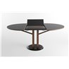 Round extendable table marble base - Flower