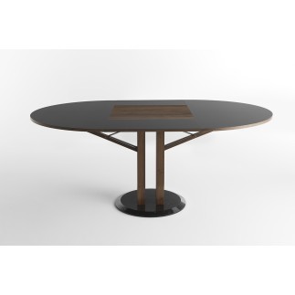 Extendable Table with Marble Base - Flower | Horm