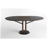 Round extendable table marble base - Flower