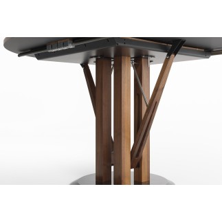 Extendable Table with Marble Base - Flower | Horm