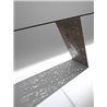 Meeting table in glass and wood Riddled