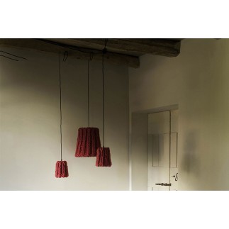 Hanging Lamp with Lampshade in Wool - Granny | Casamania