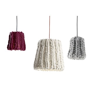 Hanging Lamp with Lampshade in Wool - Granny | Casamania