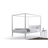 Moheli canopy bed upholstered headboard