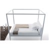 Moheli canopy bed upholstered headboard