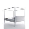 Moheli canopy bed upholstered headboard