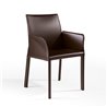 XL chair with armrests upholstered leather