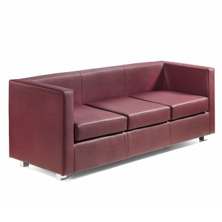 Leather Waiting Room Sofa - Quadra | IsaProject