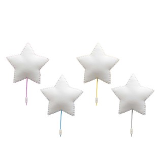 Star-shaped wall lamp in fabric - Estrella