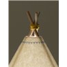 Kids lamp in wood and fabric - Tipi