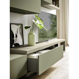 Day 10 TV cabinet composition with staggered wall units - Modular wall units - ISA Project