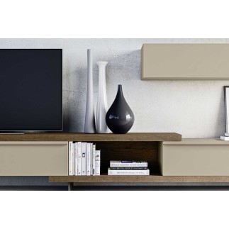 Day 14 wood and metal TV cabinet composition - Modular wall units - ISA Project