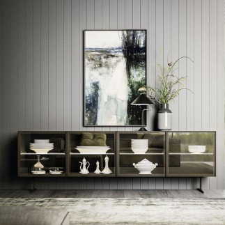 Modern sideboard with metal base - Chic - ISA Project