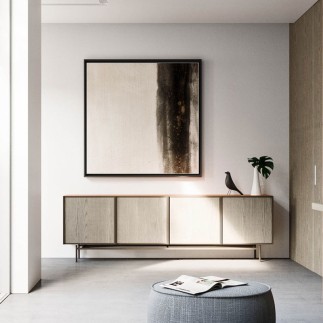 Modern sideboard with metal base - Chic - ISA Project