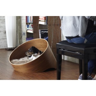 Dog and cat bed in wood - Covo | Miacara