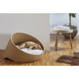 Dog and cat bed in wood - Covo | Miacara