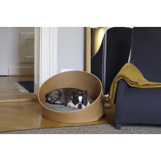 Dog and cat bed in wood - Covo | Miacara