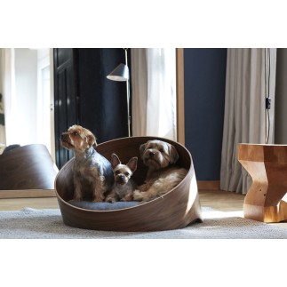 Dog and cat bed in wood - Covo | Miacara