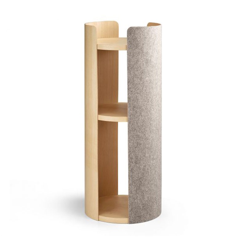 Scratching post for cat in wood and felt - Torre | Miacara