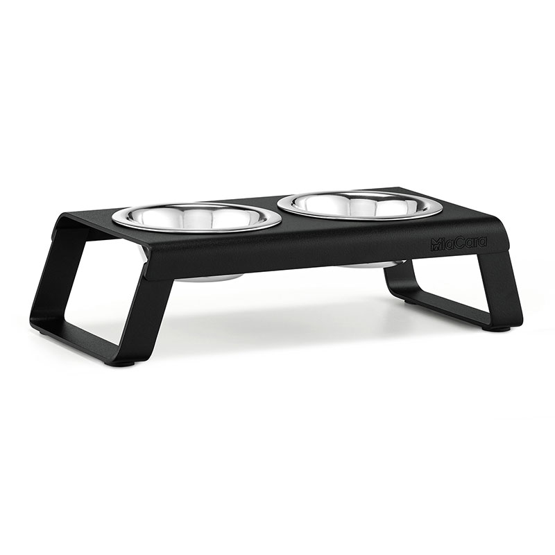 Double Bowl for cat and dog in aluminium - Desco | ISA