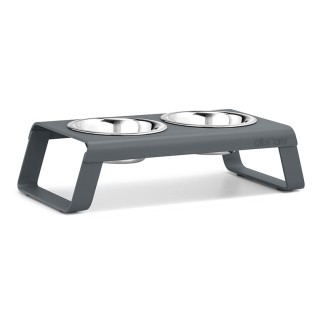 Double Bowl for cat and dog in aluminium - Desco | ISA