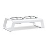 Double Bowl for cat and dog in aluminium - Desco