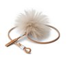 Toy for cat in leather and sheep skin - Topo