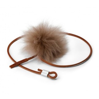 Toy for cat in leather and sheep skin - Topo | ISA Project