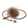 Toy for cat in leather and sheep skin - Topo