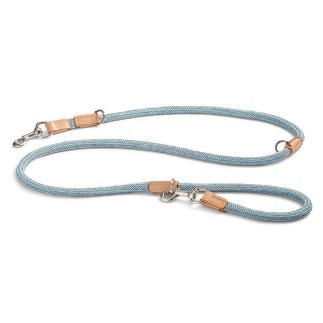 Dog leash in cotton and leather - Lucca | Miacara