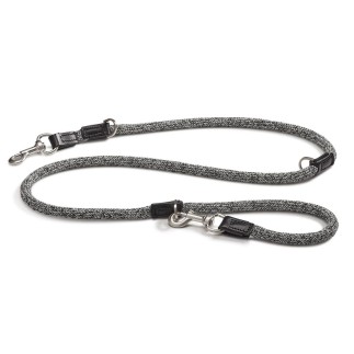 Dog leash in cotton and leather - Lucca | Miacara