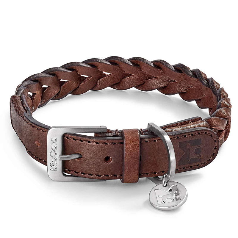 Dog collar in leather - Bergamo | Miacara