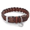 Bergamo dog collar in leather