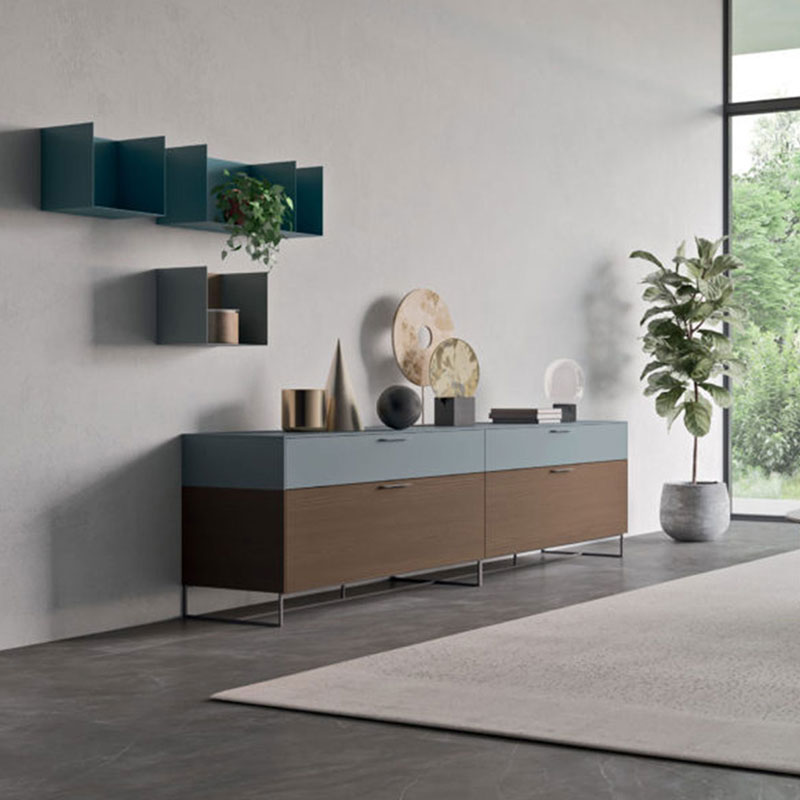 Punto 02 modular two-colour sideboard - Sideboards and Cupboards - ISA Project