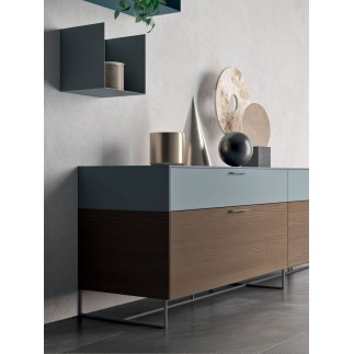 Punto 02 modular two-colour sideboard - Sideboards and Cupboards - ISA Project