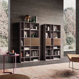 Wall modular lacquered bookcase - Bookcases - ISA Project