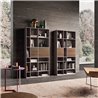 Wall modular lacquered bookcase