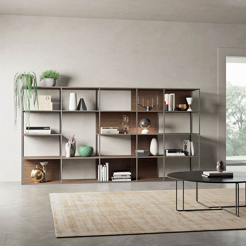 Modular Metal Bookcase - Grafic 04 | Orme Design