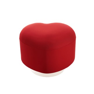 Heart-shaped Pouf in Fabric - Lempi | IsaProject