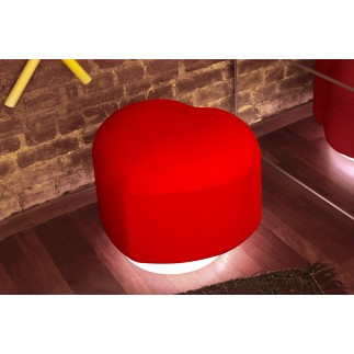 Heart-shaped Pouf in Fabric - Lempi | IsaProject