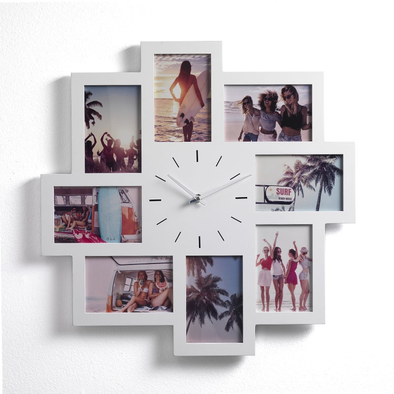 Photo Frame with Clock in MDF - Olly | Tomasucci