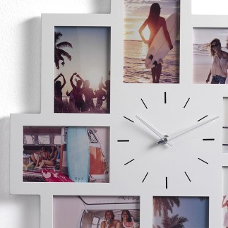 Photo Frame with Clock in MDF - Olly | Tomasucci