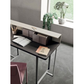 Writing desk in metal and wood - Alfred