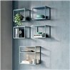 Grafic shelf / bookcase in metal