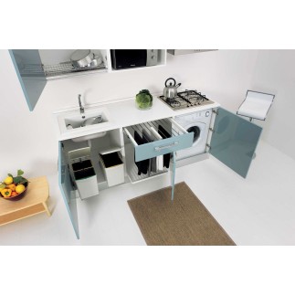 Space-saving Kitchen with Laundry Compartment - Smart 1 | Colavene