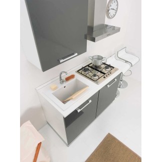 Space-saving Kitchen with Washing Machine Cabinet - Smart 2 | Colavene