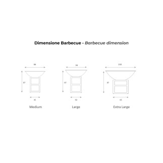 Barbecue in Corten or Painted Black Steel - Piatto | ISA Project