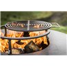 Barbecue in Corten o Nero con Mobile Contenitore - Piatto