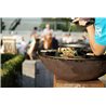 Barbecue in Corten o Nero con Mobile Contenitore - Piatto