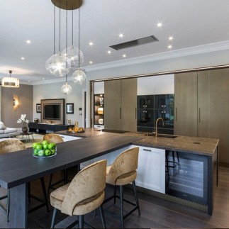 Custom kitchen with island and dining table - D90 - ISA Project